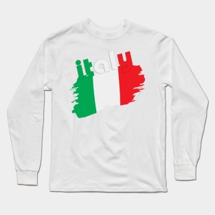 ITALIA T-Shirt Italian Pride Italy Flag Italiana Gift Roots  Italiano Forza Azzurri Colors Unisex T-Shirt Long Sleeve T-Shirt